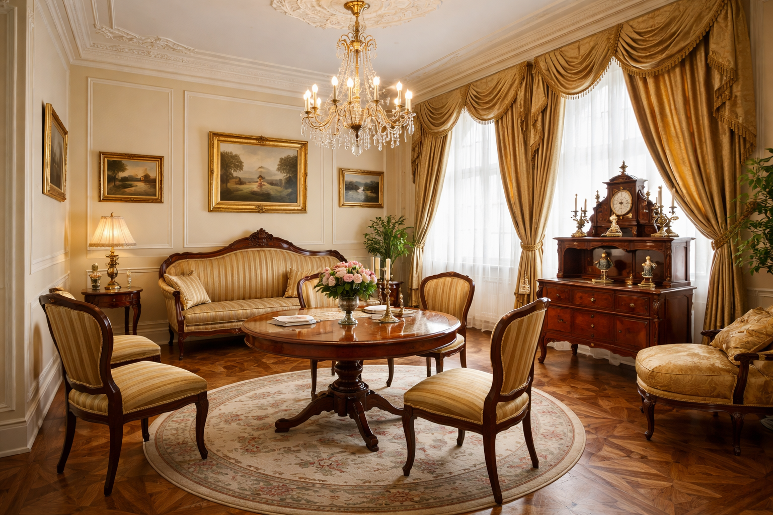 Biedermeierzimmer in wien altbau