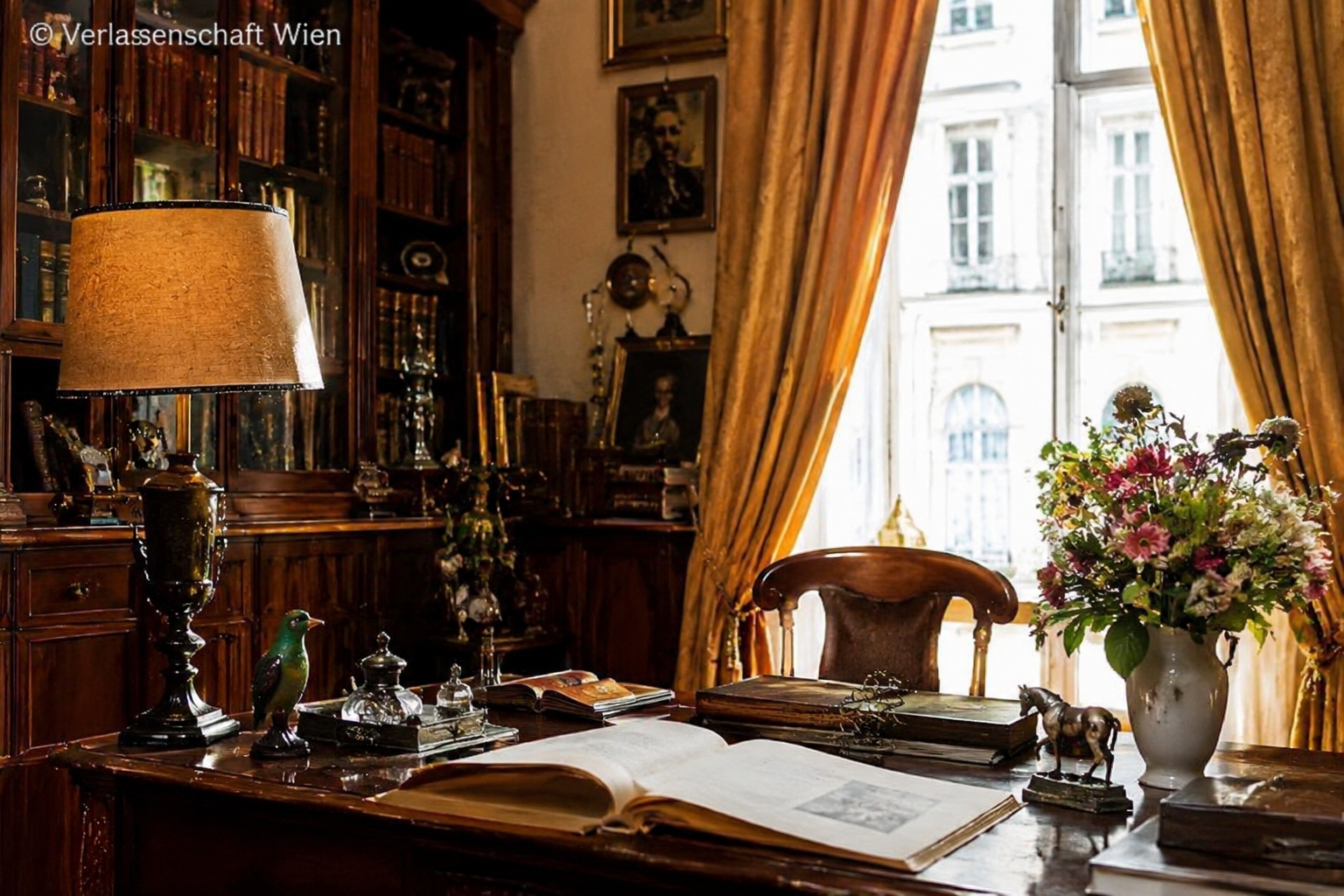 Verlassenschaft in Wien mit Antiquitäten, antiken Möbeln, Schmuck, Porzellan, Silber und persönlichen Nachlassgegenständen